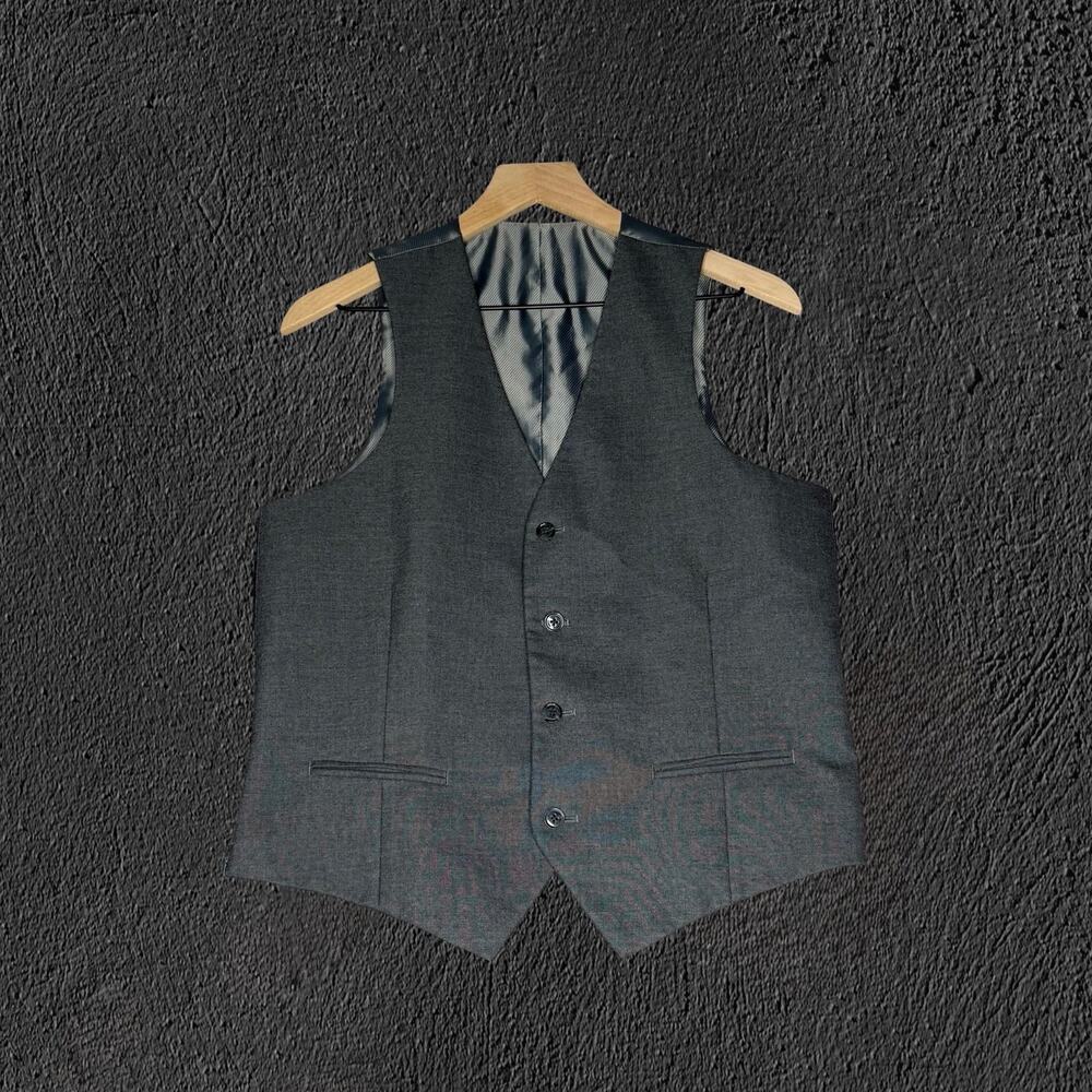 Grey Alfani Slim fit Suit Vest